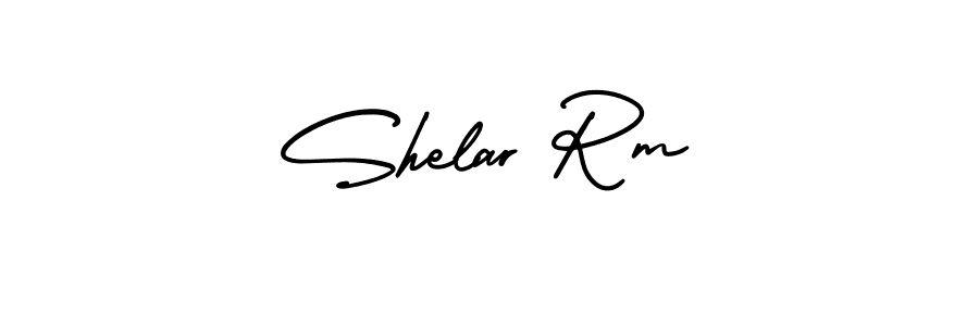 The best way (AmerikaSignatureDemo-Regular) to make a short signature is to pick only two or three words in your name. The name Shelar Rm include a total of six letters. For converting this name. Shelar Rm signature style 3 images and pictures png