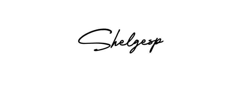 How to make Shelgesp name signature. Use AmerikaSignatureDemo-Regular style for creating short signs online. This is the latest handwritten sign. Shelgesp signature style 3 images and pictures png