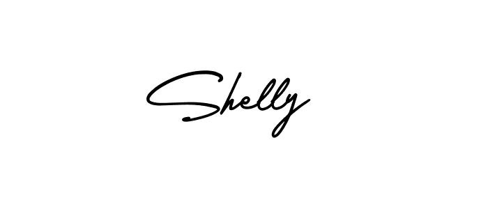 Make a beautiful signature design for name Shelly . With this signature (AmerikaSignatureDemo-Regular) style, you can create a handwritten signature for free. Shelly  signature style 3 images and pictures png