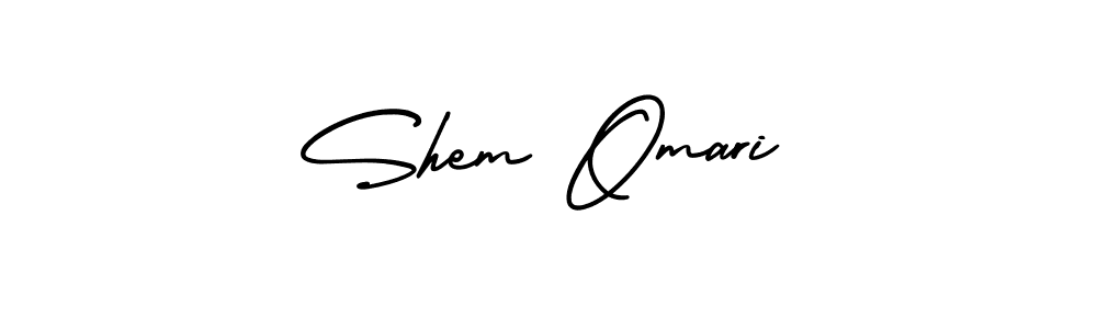Create a beautiful signature design for name Shem Omari. With this signature (AmerikaSignatureDemo-Regular) fonts, you can make a handwritten signature for free. Shem Omari signature style 3 images and pictures png