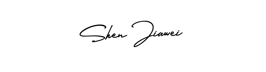 Once you've used our free online signature maker to create your best signature AmerikaSignatureDemo-Regular style, it's time to enjoy all of the benefits that Shen Jiawei name signing documents. Shen Jiawei signature style 3 images and pictures png