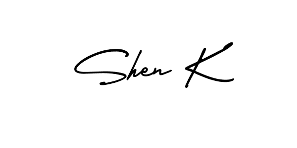 Create a beautiful signature design for name Shen K. With this signature (AmerikaSignatureDemo-Regular) fonts, you can make a handwritten signature for free. Shen K signature style 3 images and pictures png