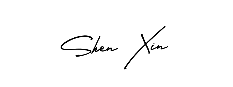 Create a beautiful signature design for name Shen Xin. With this signature (AmerikaSignatureDemo-Regular) fonts, you can make a handwritten signature for free. Shen Xin signature style 3 images and pictures png