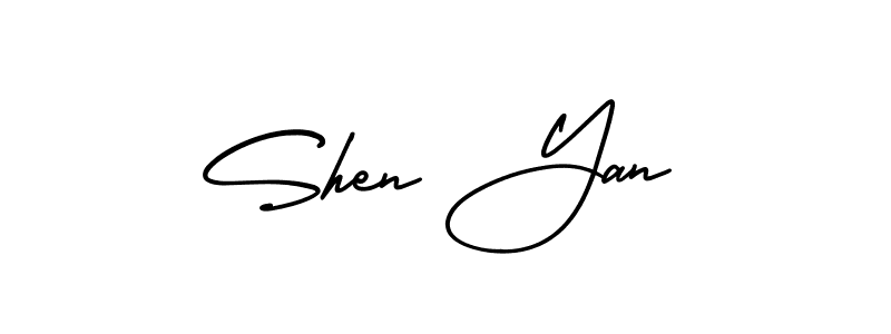 Make a beautiful signature design for name Shen Yan. With this signature (AmerikaSignatureDemo-Regular) style, you can create a handwritten signature for free. Shen Yan signature style 3 images and pictures png