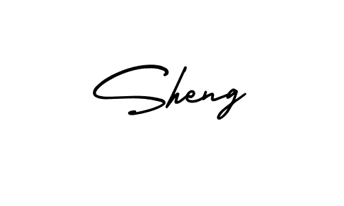 if you are searching for the best signature style for your name Sheng. so please give up your signature search. here we have designed multiple signature styles  using AmerikaSignatureDemo-Regular. Sheng signature style 3 images and pictures png