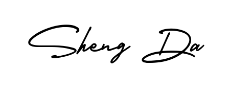 Stand out with a creative autograph for Sheng Da. The AmerikaSignatureDemo-Regular styling blends modern aesthetics with classic signature flourishes. Sheng Da signature style 3 images and pictures png