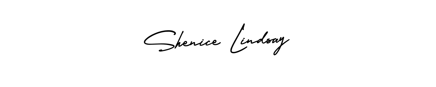 Create a beautiful signature design for name Shenice Lindsay. With this signature (AmerikaSignatureDemo-Regular) fonts, you can make a handwritten signature for free. Shenice Lindsay signature style 3 images and pictures png