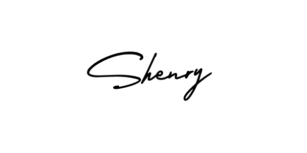 Design your own signature with our free online signature maker. With this signature software, you can create a handwritten (AmerikaSignatureDemo-Regular) signature for name Shenry. Shenry signature style 3 images and pictures png