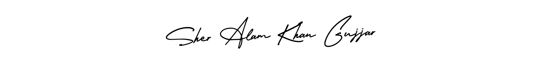 Sher Alam Khan Gujjar stylish signature style. Best Handwritten Sign (AmerikaSignatureDemo-Regular) for my name. Handwritten Signature Collection Ideas for my name Sher Alam Khan Gujjar. Sher Alam Khan Gujjar signature style 3 images and pictures png