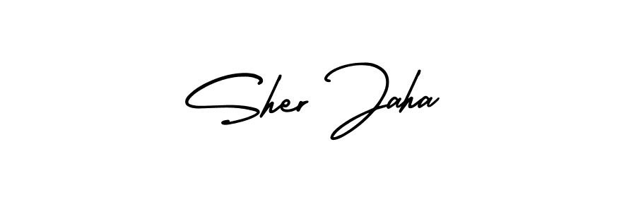 Make a beautiful signature design for name Sher Jaha. With this signature (AmerikaSignatureDemo-Regular) style, you can create a handwritten signature for free. Sher Jaha signature style 3 images and pictures png