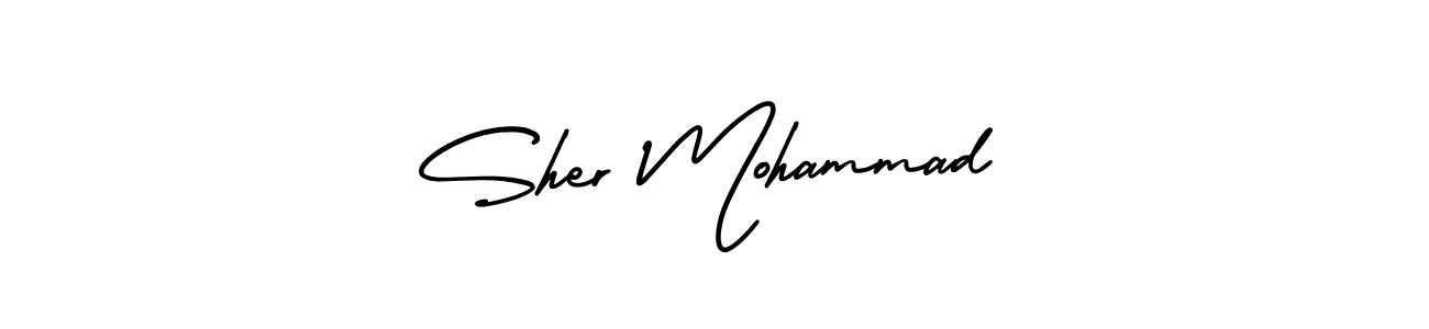 It looks lik you need a new signature style for name Sher Mohammad. Design unique handwritten (AmerikaSignatureDemo-Regular) signature with our free signature maker in just a few clicks. Sher Mohammad signature style 3 images and pictures png