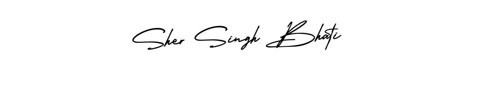 Make a beautiful signature design for name Sher Singh Bhati. With this signature (AmerikaSignatureDemo-Regular) style, you can create a handwritten signature for free. Sher Singh Bhati signature style 3 images and pictures png