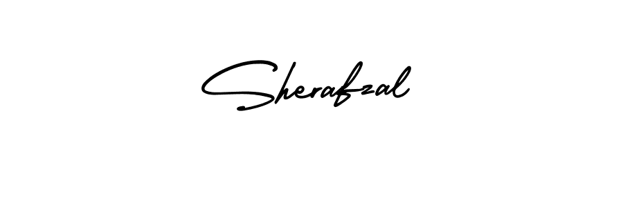 How to make Sherafzal name signature. Use AmerikaSignatureDemo-Regular style for creating short signs online. This is the latest handwritten sign. Sherafzal signature style 3 images and pictures png