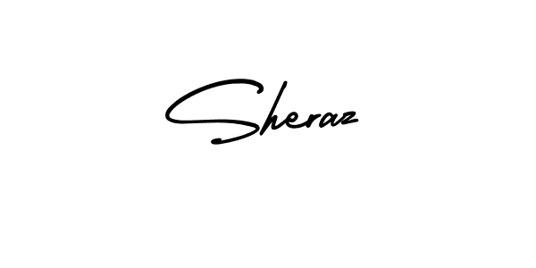 Create a beautiful signature design for name Sheraz. With this signature (AmerikaSignatureDemo-Regular) fonts, you can make a handwritten signature for free. Sheraz signature style 3 images and pictures png