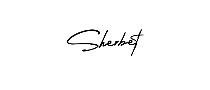 Use a signature maker to create a handwritten signature online. With this signature software, you can design (AmerikaSignatureDemo-Regular) your own signature for name Sherbet. Sherbet signature style 3 images and pictures png