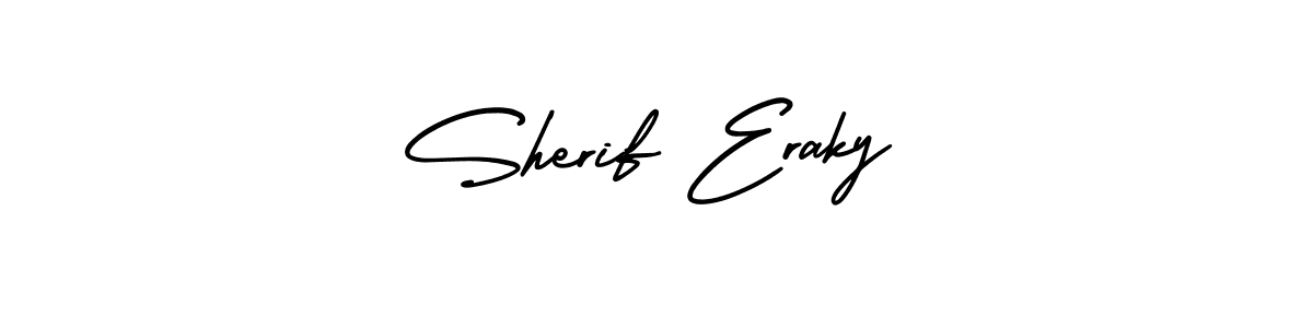 Make a short Sherif Eraky signature style. Manage your documents anywhere anytime using AmerikaSignatureDemo-Regular. Create and add eSignatures, submit forms, share and send files easily. Sherif Eraky signature style 3 images and pictures png