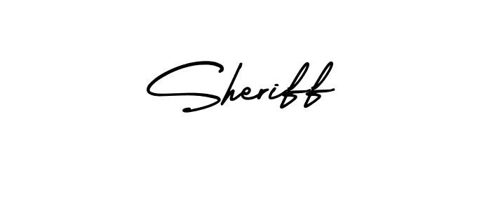Make a beautiful signature design for name Sheriff. With this signature (AmerikaSignatureDemo-Regular) style, you can create a handwritten signature for free. Sheriff signature style 3 images and pictures png