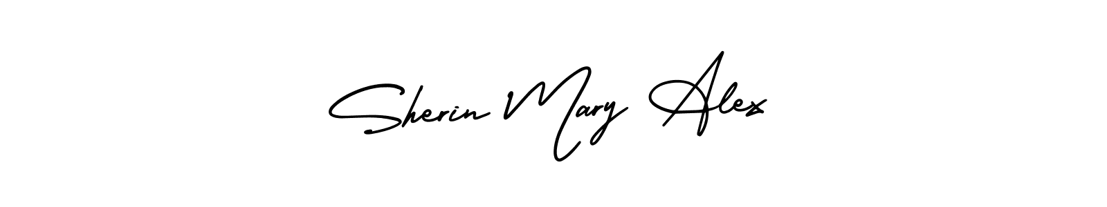 Best and Professional Signature Style for Sherin Mary Alex. AmerikaSignatureDemo-Regular Best Signature Style Collection. Sherin Mary Alex signature style 3 images and pictures png