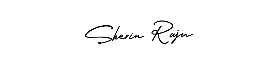 It looks lik you need a new signature style for name Sherin Raju. Design unique handwritten (AmerikaSignatureDemo-Regular) signature with our free signature maker in just a few clicks. Sherin Raju signature style 3 images and pictures png