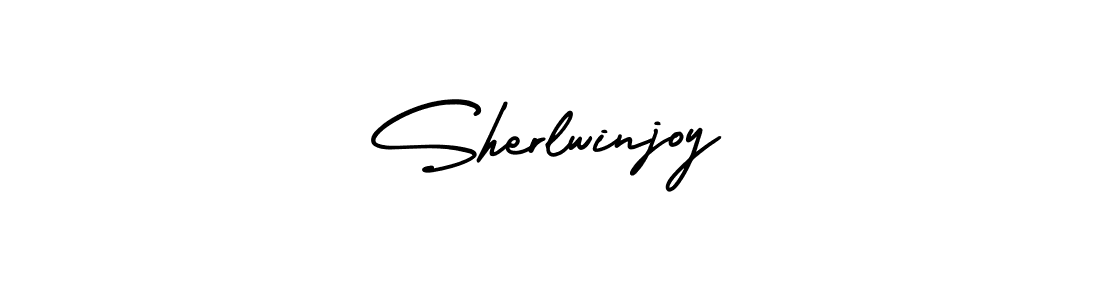 How to Draw Sherlwinjoy signature style? AmerikaSignatureDemo-Regular is a latest design signature styles for name Sherlwinjoy. Sherlwinjoy signature style 3 images and pictures png