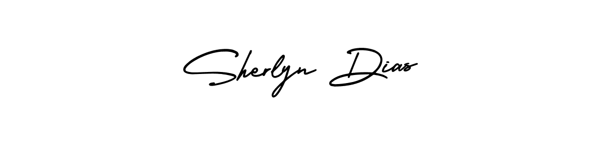 The best way (AmerikaSignatureDemo-Regular) to make a short signature is to pick only two or three words in your name. The name Sherlyn Dias include a total of six letters. For converting this name. Sherlyn Dias signature style 3 images and pictures png