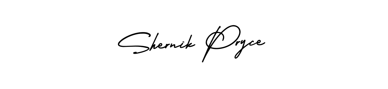 See photos of Shernik Pryce official signature by Spectra . Check more albums & portfolios. Read reviews & check more about AmerikaSignatureDemo-Regular font. Shernik Pryce signature style 3 images and pictures png