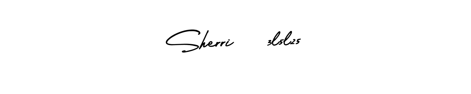 How to make Sherri   3l5l25 name signature. Use AmerikaSignatureDemo-Regular style for creating short signs online. This is the latest handwritten sign. Sherri   3l5l25 signature style 3 images and pictures png
