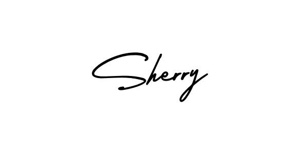 Sherry stylish signature style. Best Handwritten Sign (AmerikaSignatureDemo-Regular) for my name. Handwritten Signature Collection Ideas for my name Sherry. Sherry signature style 3 images and pictures png