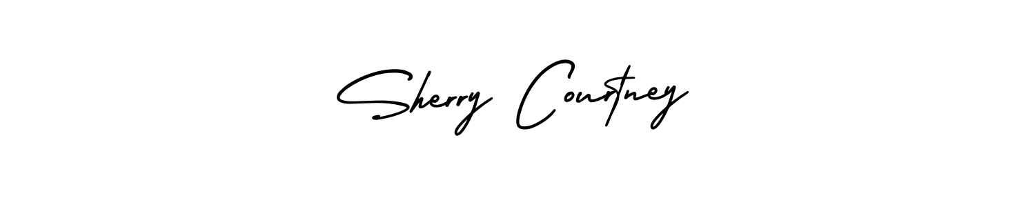 Create a beautiful signature design for name Sherry Courtney. With this signature (AmerikaSignatureDemo-Regular) fonts, you can make a handwritten signature for free. Sherry Courtney signature style 3 images and pictures png