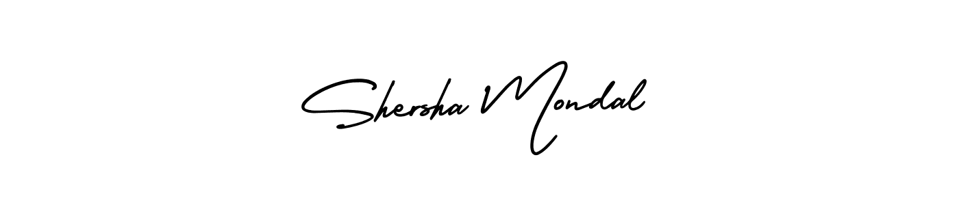 Make a beautiful signature design for name Shersha Mondal. Use this online signature maker to create a handwritten signature for free. Shersha Mondal signature style 3 images and pictures png