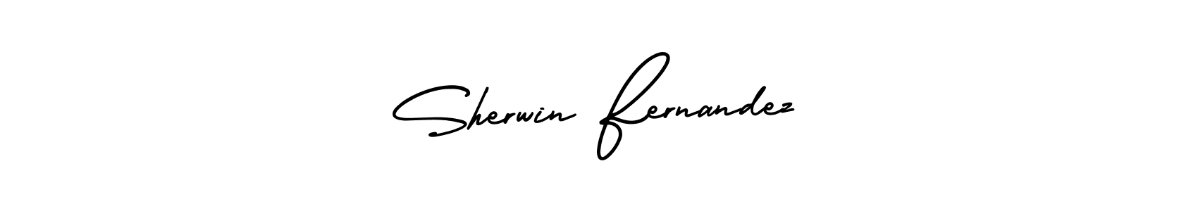 Also You can easily find your signature by using the search form. We will create Sherwin Fernandez name handwritten signature images for you free of cost using AmerikaSignatureDemo-Regular sign style. Sherwin Fernandez signature style 3 images and pictures png