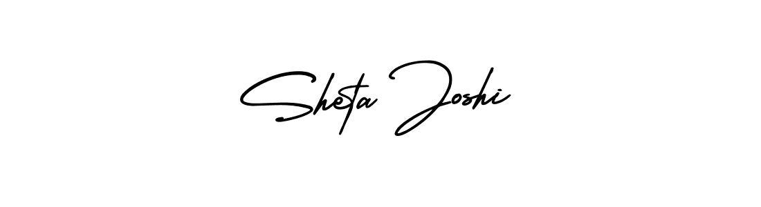 Sheta Joshi stylish signature style. Best Handwritten Sign (AmerikaSignatureDemo-Regular) for my name. Handwritten Signature Collection Ideas for my name Sheta Joshi. Sheta Joshi signature style 3 images and pictures png