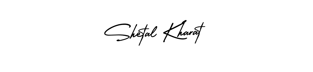 The best way (AmerikaSignatureDemo-Regular) to make a short signature is to pick only two or three words in your name. The name Shetal Kharat include a total of six letters. For converting this name. Shetal Kharat signature style 3 images and pictures png