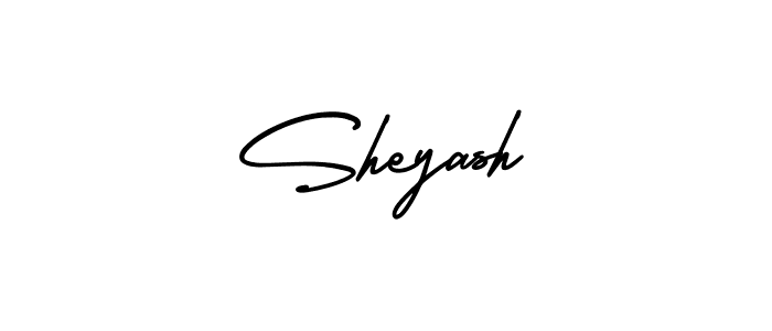The best way (AmerikaSignatureDemo-Regular) to make a short signature is to pick only two or three words in your name. The name Sheyash include a total of six letters. For converting this name. Sheyash signature style 3 images and pictures png