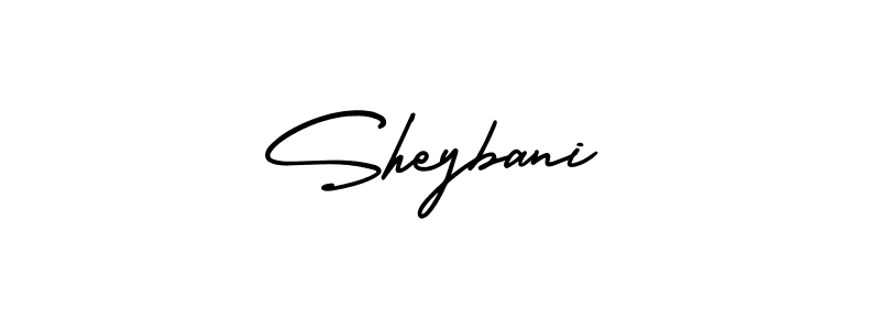 Use a signature maker to create a handwritten signature online. With this signature software, you can design (AmerikaSignatureDemo-Regular) your own signature for name Sheybani. Sheybani signature style 3 images and pictures png