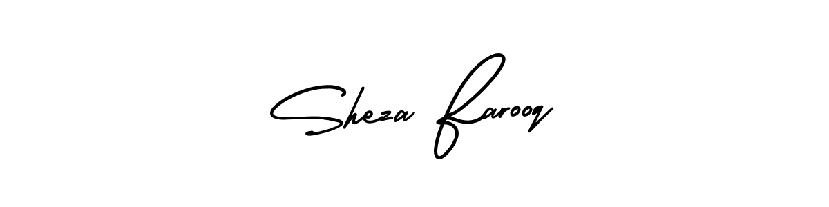 How to make Sheza Farooq signature? AmerikaSignatureDemo-Regular is a professional autograph style. Create handwritten signature for Sheza Farooq name. Sheza Farooq signature style 3 images and pictures png