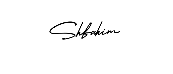 Create a beautiful signature design for name Shfahim. With this signature (AmerikaSignatureDemo-Regular) fonts, you can make a handwritten signature for free. Shfahim signature style 3 images and pictures png