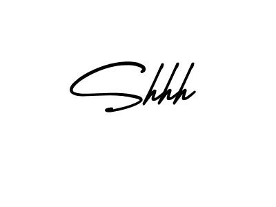 You should practise on your own different ways (AmerikaSignatureDemo-Regular) to write your name (Shhh) in signature. don't let someone else do it for you. Shhh signature style 3 images and pictures png