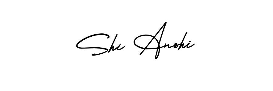 Make a beautiful signature design for name Shi Anshi. With this signature (AmerikaSignatureDemo-Regular) style, you can create a handwritten signature for free. Shi Anshi signature style 3 images and pictures png