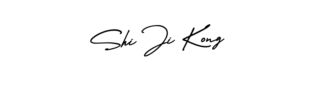 Shi Ji Kong stylish signature style. Best Handwritten Sign (AmerikaSignatureDemo-Regular) for my name. Handwritten Signature Collection Ideas for my name Shi Ji Kong. Shi Ji Kong signature style 3 images and pictures png