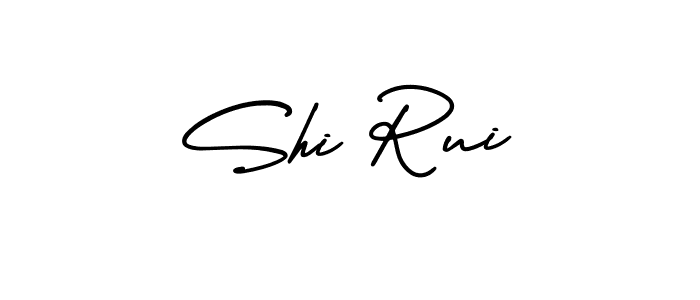 It looks lik you need a new signature style for name Shi Rui. Design unique handwritten (AmerikaSignatureDemo-Regular) signature with our free signature maker in just a few clicks. Shi Rui signature style 3 images and pictures png