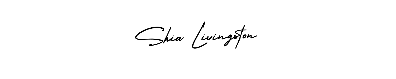 How to Draw Shia Livingston signature style? AmerikaSignatureDemo-Regular is a latest design signature styles for name Shia Livingston. Shia Livingston signature style 3 images and pictures png