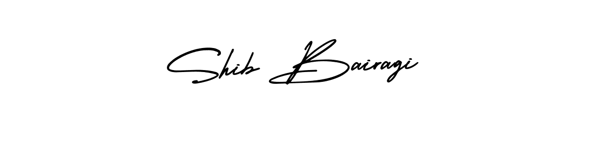 Shib Bairagi stylish signature style. Best Handwritten Sign (AmerikaSignatureDemo-Regular) for my name. Handwritten Signature Collection Ideas for my name Shib Bairagi. Shib Bairagi signature style 3 images and pictures png
