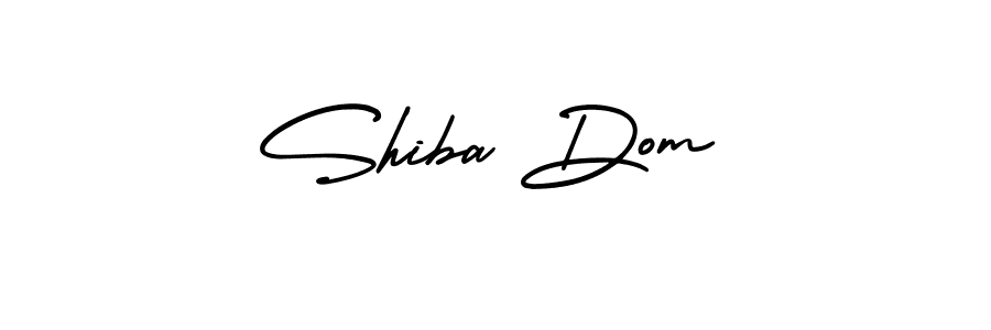 Use a signature maker to create a handwritten signature online. With this signature software, you can design (AmerikaSignatureDemo-Regular) your own signature for name Shiba Dom. Shiba Dom signature style 3 images and pictures png
