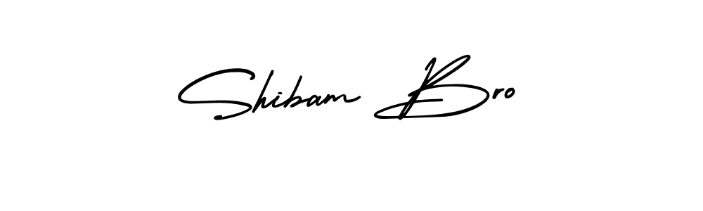 Use a signature maker to create a handwritten signature online. With this signature software, you can design (AmerikaSignatureDemo-Regular) your own signature for name Shibam Bro. Shibam Bro signature style 3 images and pictures png