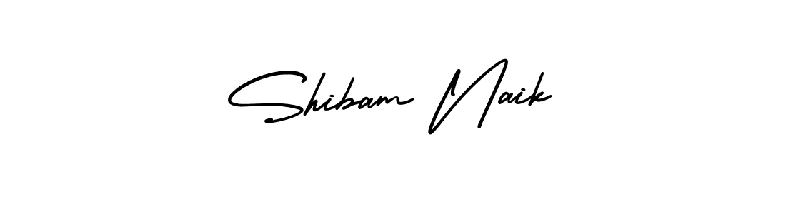 Design your own signature with our free online signature maker. With this signature software, you can create a handwritten (AmerikaSignatureDemo-Regular) signature for name Shibam Naik. Shibam Naik signature style 3 images and pictures png