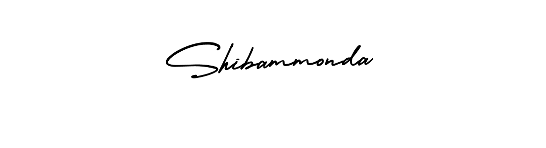 Use a signature maker to create a handwritten signature online. With this signature software, you can design (AmerikaSignatureDemo-Regular) your own signature for name Shibammonda. Shibammonda signature style 3 images and pictures png