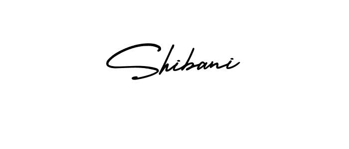 Make a beautiful signature design for name Shibani. With this signature (AmerikaSignatureDemo-Regular) style, you can create a handwritten signature for free. Shibani signature style 3 images and pictures png