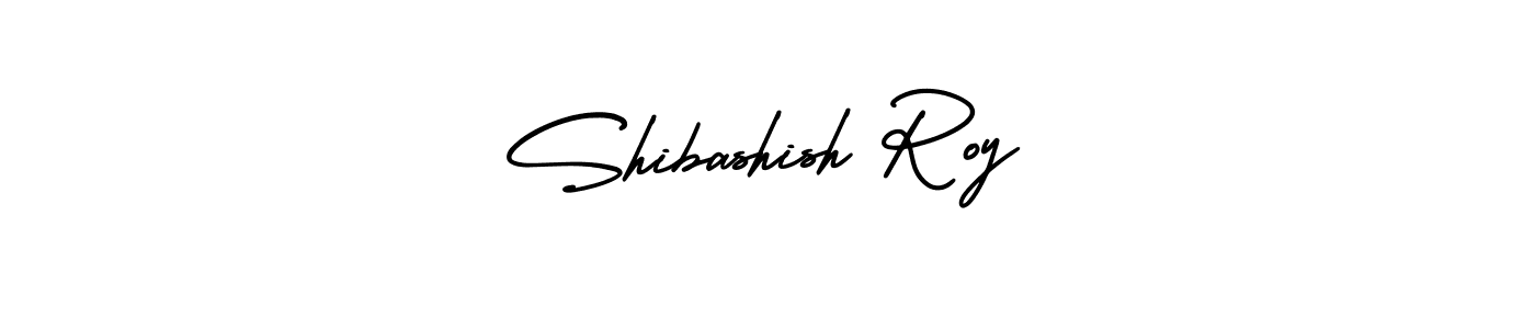 The best way (AmerikaSignatureDemo-Regular) to make a short signature is to pick only two or three words in your name. The name Shibashish Roy include a total of six letters. For converting this name. Shibashish Roy signature style 3 images and pictures png