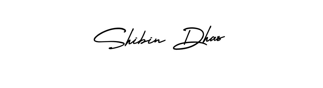 You should practise on your own different ways (AmerikaSignatureDemo-Regular) to write your name (Shibin Dhas) in signature. don't let someone else do it for you. Shibin Dhas signature style 3 images and pictures png